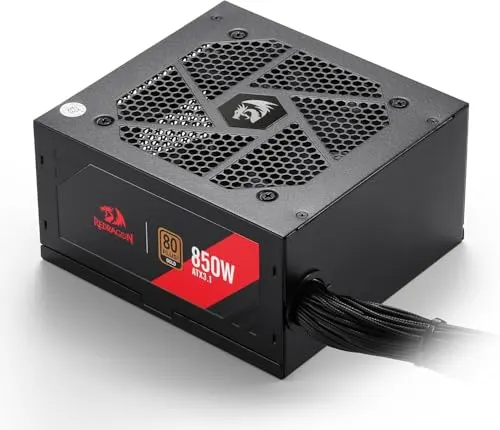 Fuente de Alimentación Redragon GC-PS007-SE 850W 80 Plus Gold silencieuse - alimentation vue principale