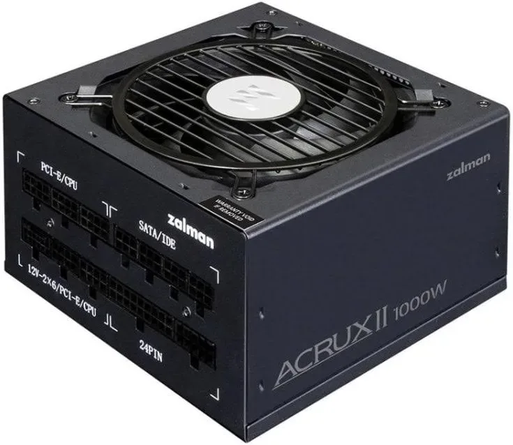 Fuente de Alimentación Zalman ACRUX II 1000W 80 PLUS Platinum modulaire - alimentation vue principale