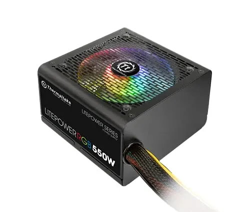 Thermaltake Litepower RVB 550W - alimentation vue principale