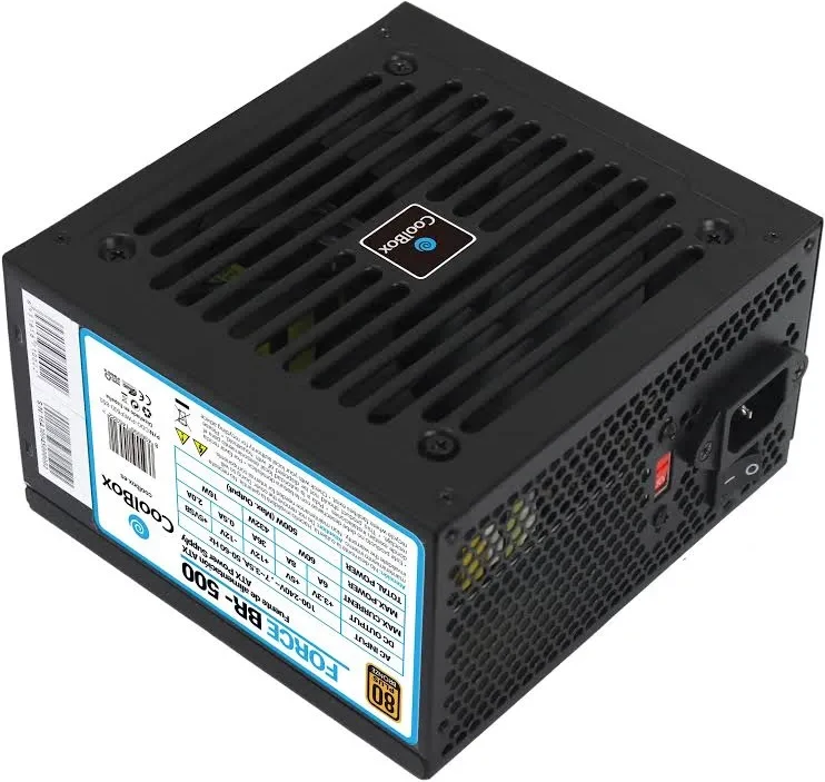 CoolBox Force BR-500 500W 80 Plus Bronze - alimentation vue principale