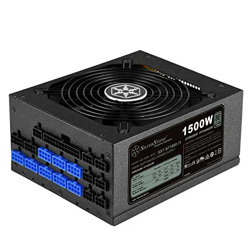 Silverstone ST1500-TI unité d'alimentation d'énergie 1500 W 20+4 pin ATX ATX Noir - alimentation vue principale