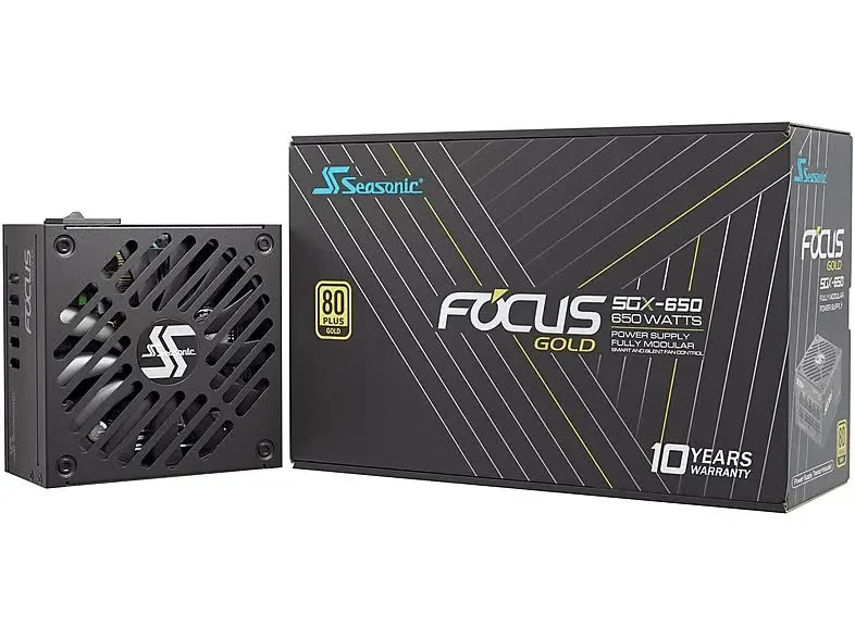 Seasonic Focus SGX-650 650W 80 Plus Or Modulaire - alimentation vue principale