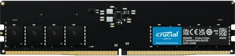 Crucial 16 Go DDR5 4800 MHz - vue principale