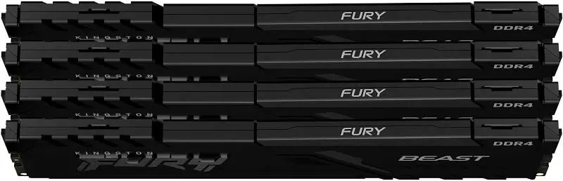 Kingston FURY Beast 128 Go Kit 4x32Go DDR4 3600 MHz - vue 2