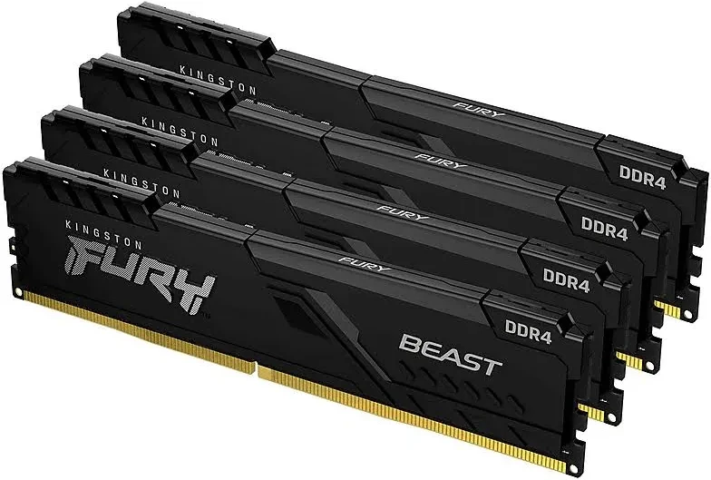 Kingston FURY Beast 128 Go Kit 4x32Go DDR4 3200 MHz - vue principale