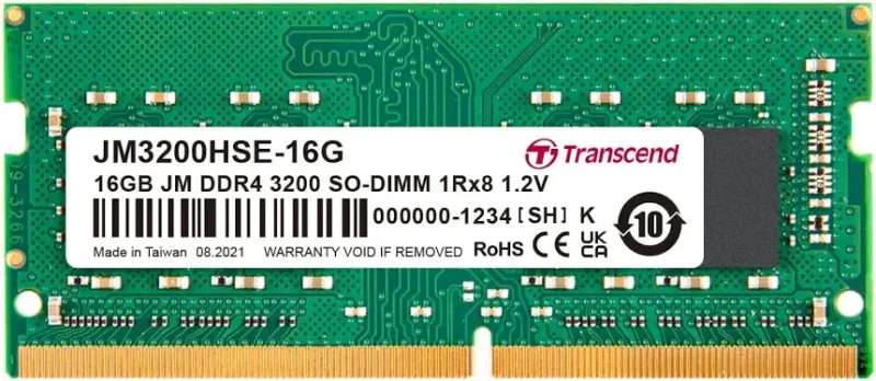 Transcend JetRam 16 Go DDR4 3200 MHz - vue principale