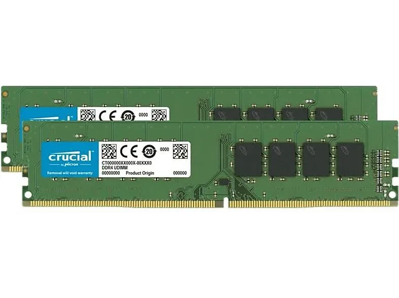 Crucial 32 Go Kit 2x16Go DDR4 3200 MHz - vue principale