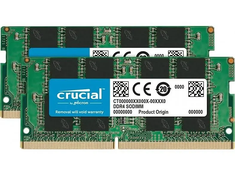 Crucial SO-DIMM 32 Go Kit 2x16Go DDR4 3200 MHz - vue principale