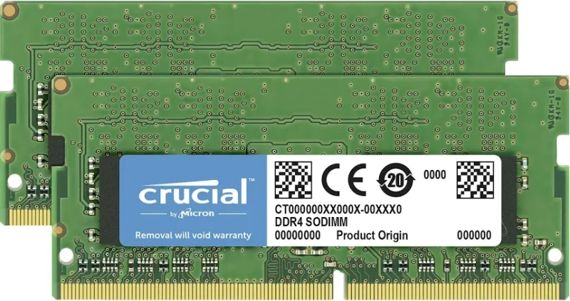 Crucial SO-DIMM 32 Go Kit 2x16Go DDR4 3200 MHz - vue 2