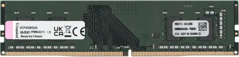 Kingston KCP426NS6 8 Go DDR4 2666 MHz - vue 5