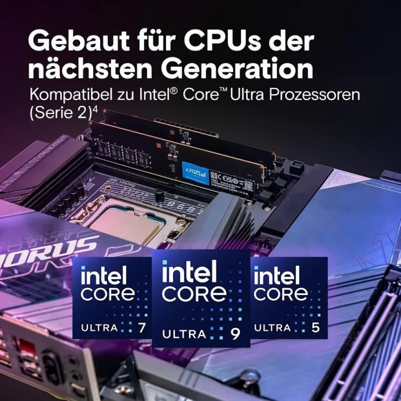 Crucial 64 Go Kit 2x32Go DDR5 6400 MHz - vue 5