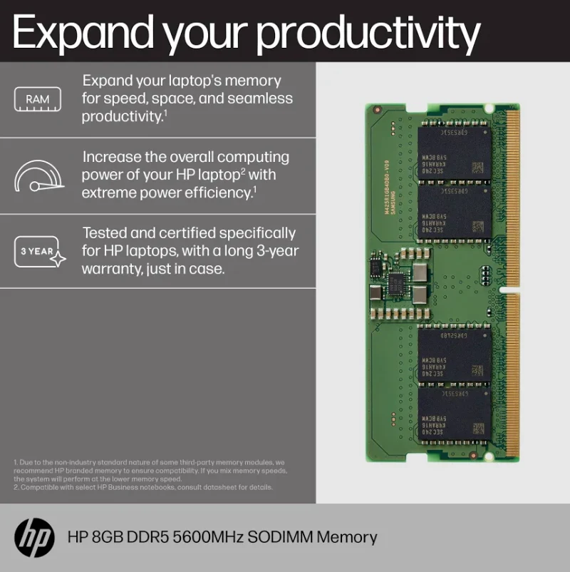 HP 8 Go DDR5 5600 MHz - vue 2