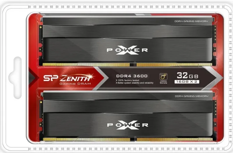 Silicon Power XPOWER Zenith 32 Go Kit 2x16Go DDR4 3600 MHz - vue 5
