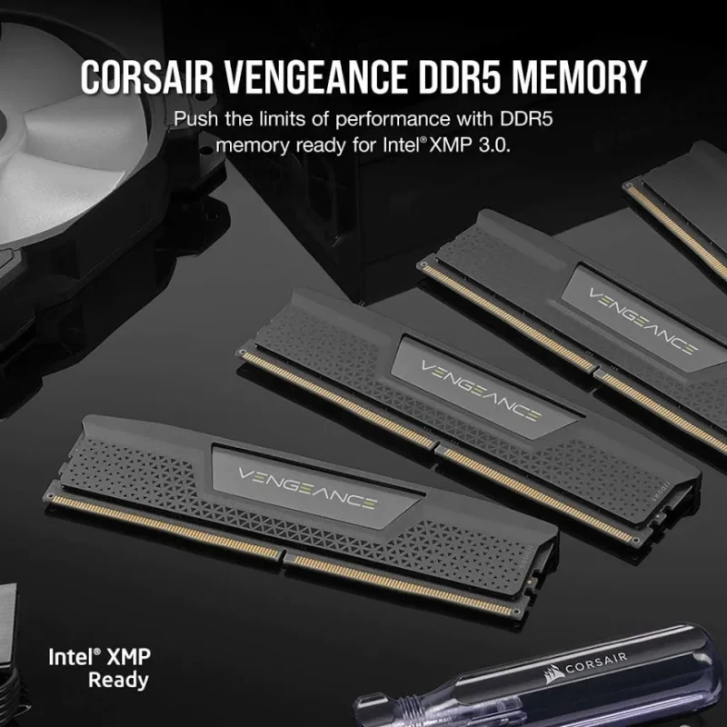 Corsair Vengeance 64 Go Kit 2x32Go DDR5 6400 MHz - vue 5