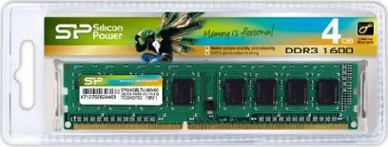 Silicon Power 4 Go DDR3 1600 MHz - vue 2