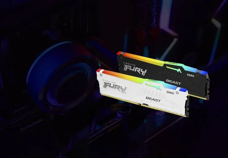 Kingston Fury Beast RGB 32 Go Kit 2x16Go DDR5 6000 MHz - vue 5
