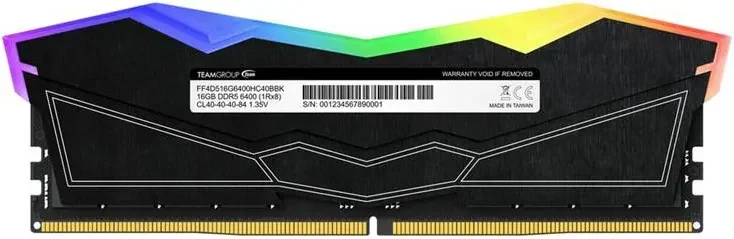 Team Group T-Force Delta RGB 32 Go Kit 2x16Go DDR5 6400 MHz - vue 5