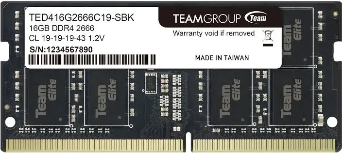 Team Group Elite 16 Go DDR4 2666 MHz - vue principale