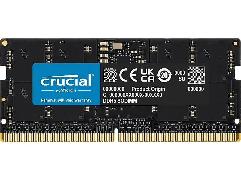 Crucial 16 Go DDR5 5600 MHz - vue principale