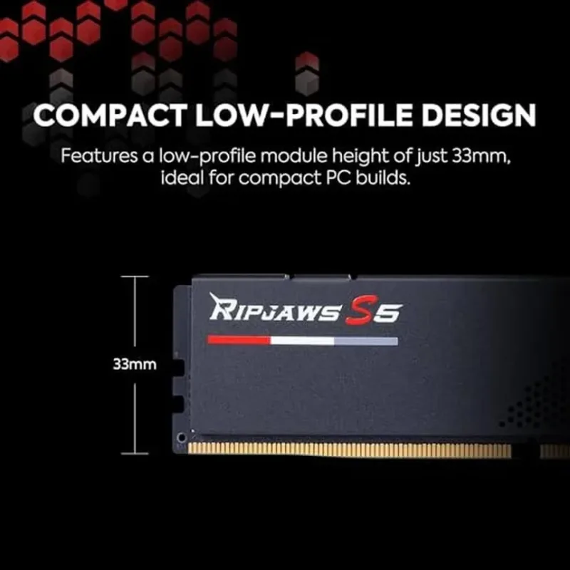 G.Skill Ripjaws S5 32 Go Kit 2x16Go DDR5 6400 MHz - vue 3