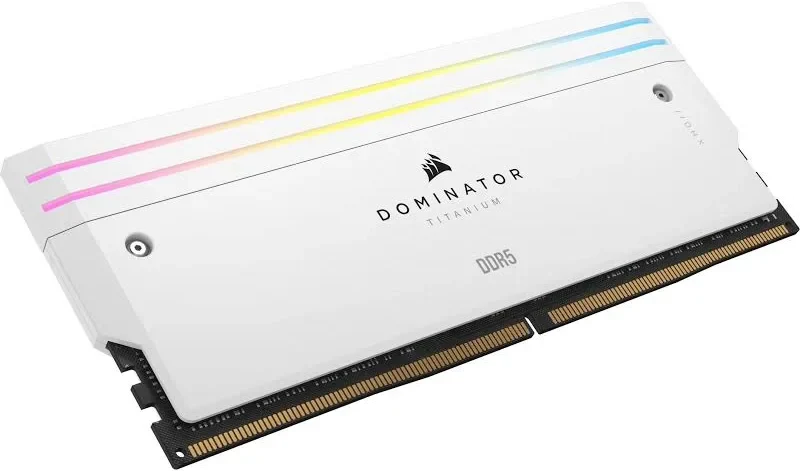 Corsair Dominator Titanium 64 Go Kit 2x32Go DDR5 6400 MHz RGB - vue 5