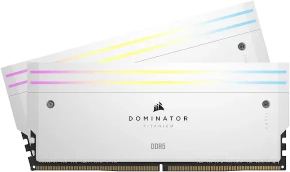 Corsair Dominator Titanium 64 Go Kit 2x32Go DDR5 6400 MHz RGB - vue principale