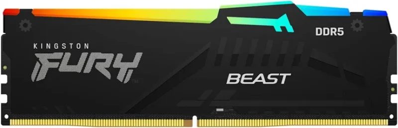 Kingston Fury Beast RGB 8 Go DDR5 6000 MHz - vue 2
