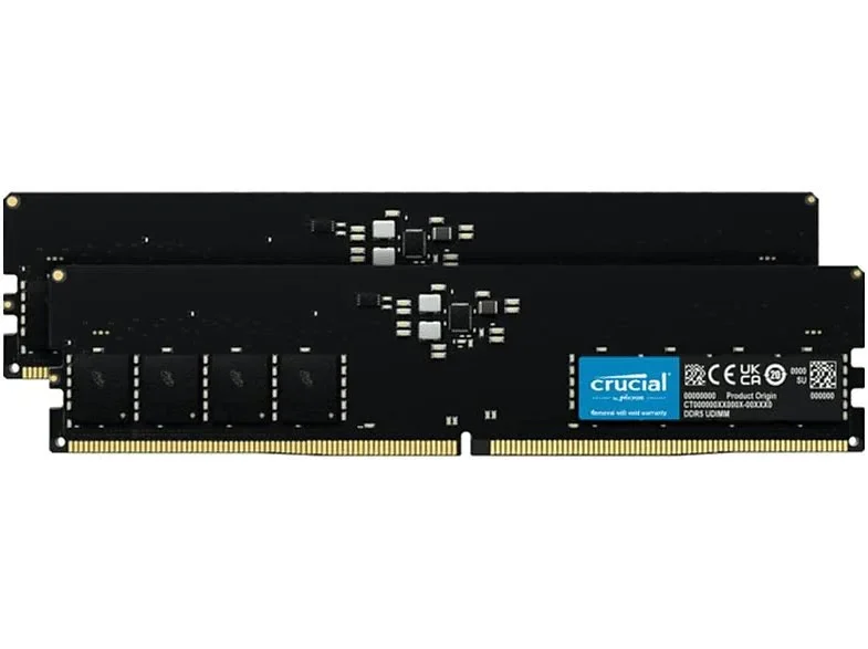 Crucial 32 Go Kit 2x16Go DDR5 5600 MHz - vue principale