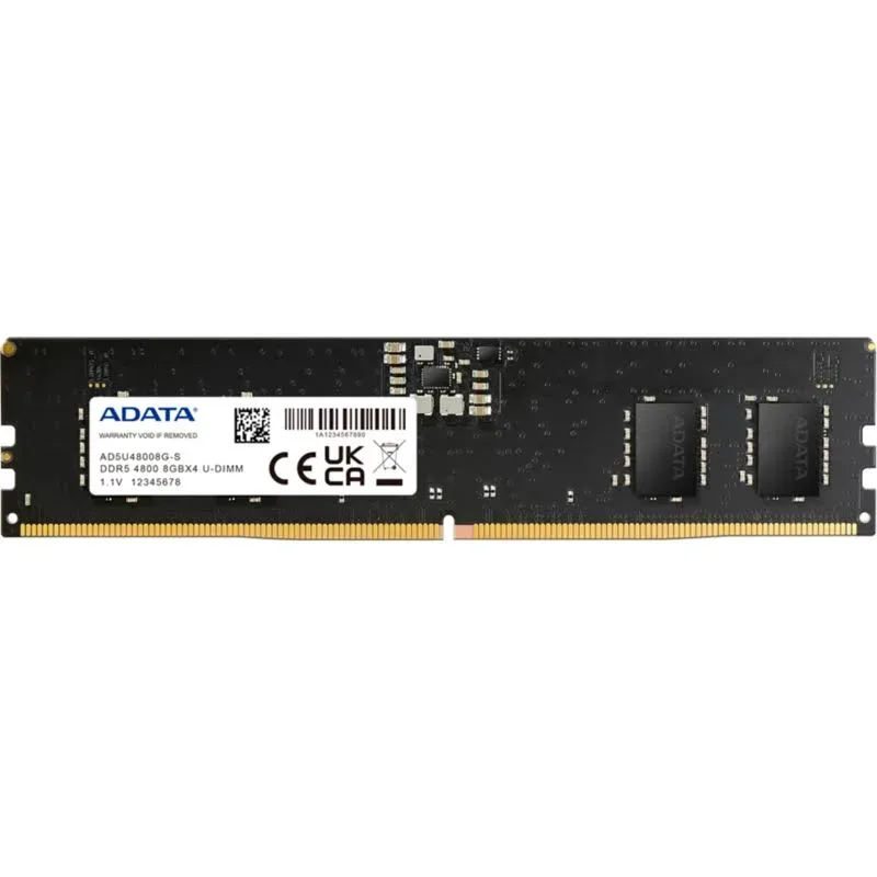 ADATA AD5U48008G-S 8 Go DDR5 4800 MHz ECC - vue principale