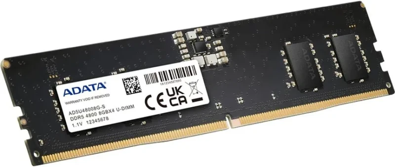 ADATA AD5U48008G-S 8 Go DDR5 4800 MHz ECC - vue 3