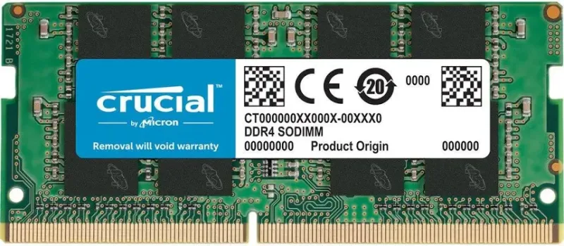 Crucial 16 Go DDR4 3200 MHz - vue principale