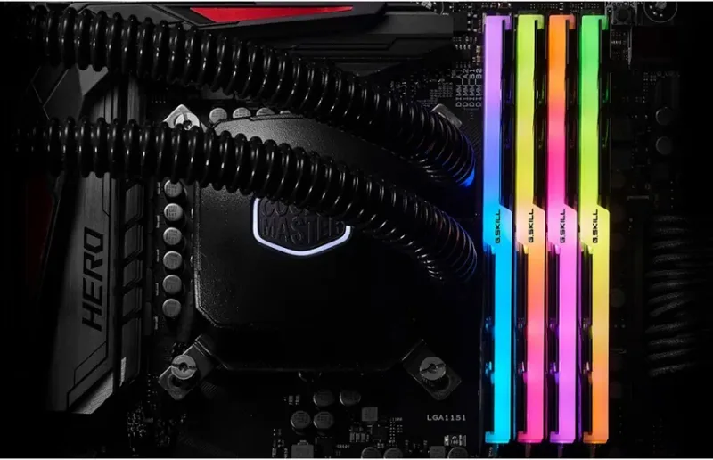 G.Skill Trident Z RGB 32 Go Kit 4x8Go DDR4 4000 MHz RGB - vue 5