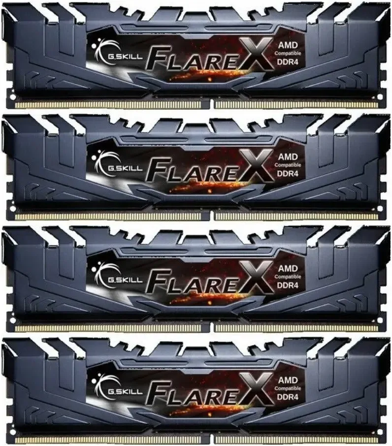 G.Skill Flare X 32 Go Kit 4x8Go DDR4 3200 MHz - vue 5