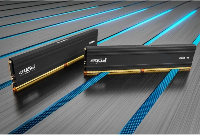 Crucial 32 Go Kit 2x16Go DDR5 6000 MHz - vue 3