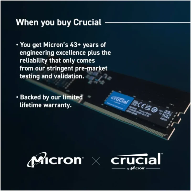 Micron 16 Go DDR5 5600 MHz - vue 4