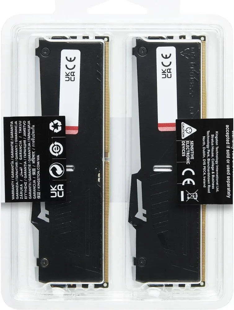 Kingston Fury Beast RGB 32 Go Kit 2x16Go DDR5 6000 MHz - vue 2