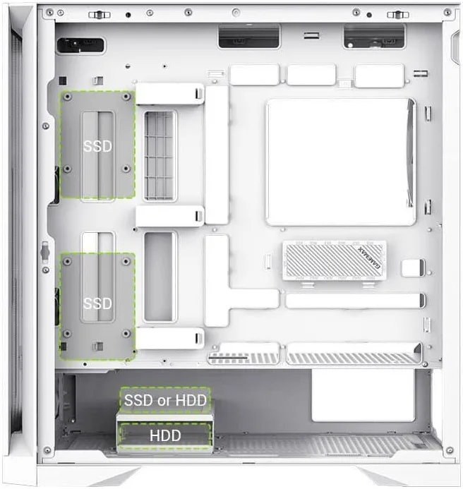 GameMax Leader 2 WH ATX RGB - vue 4