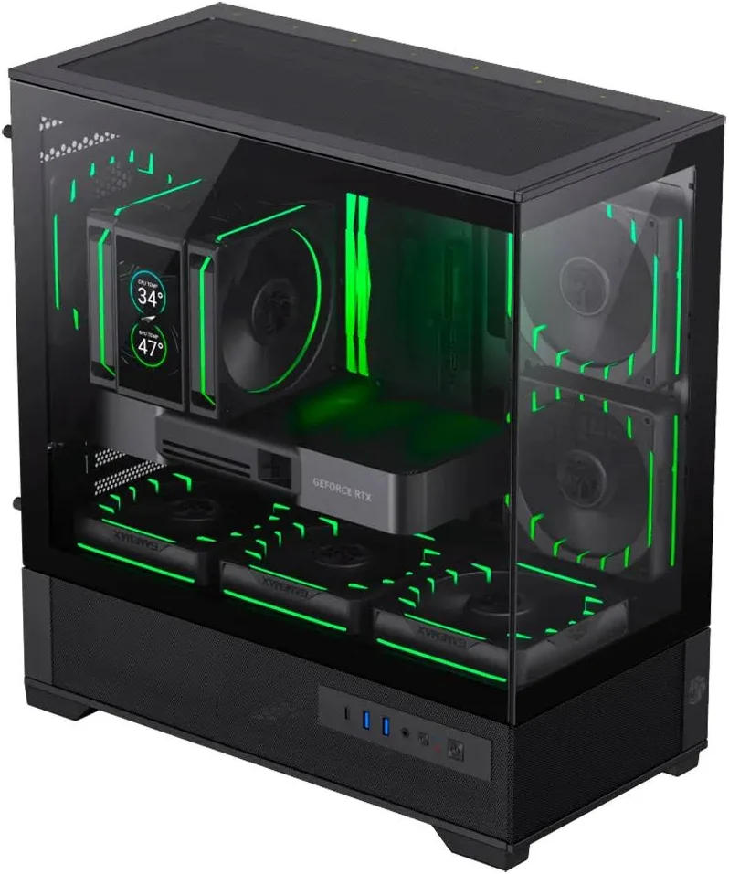 GameMax Vista 2 mATX Black - vue 2