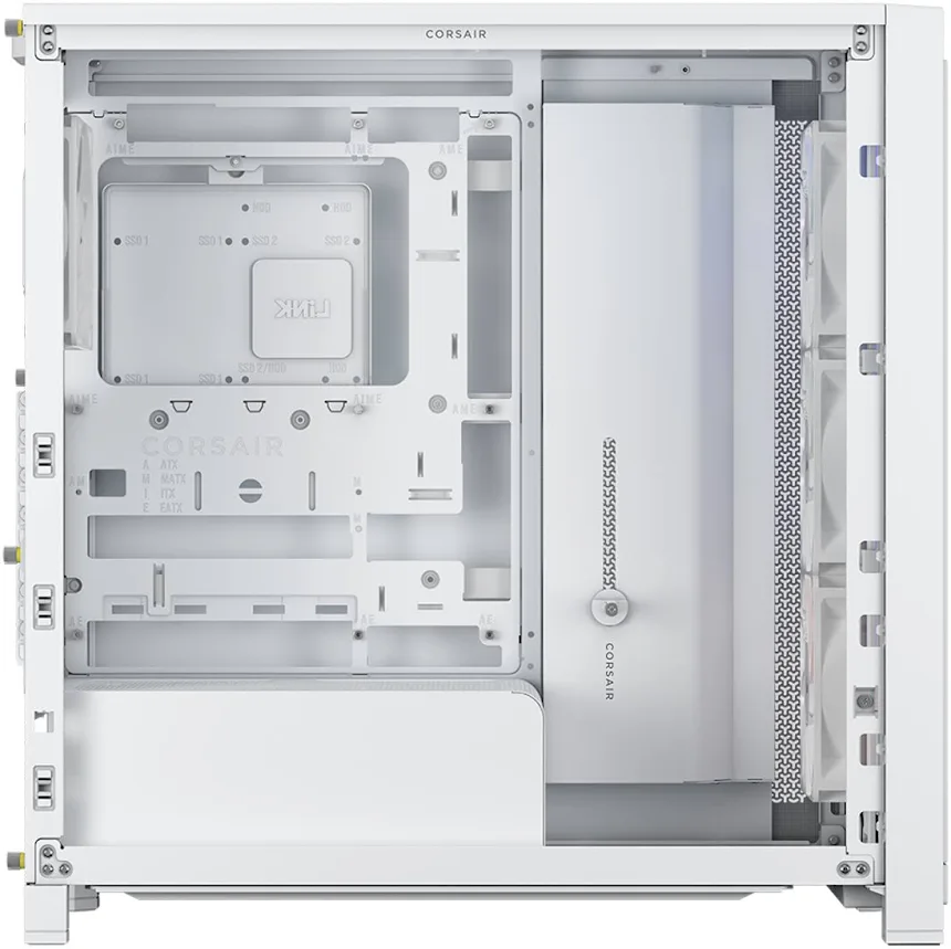 Corsair FRAME 4000X RS White mATX - vue 5