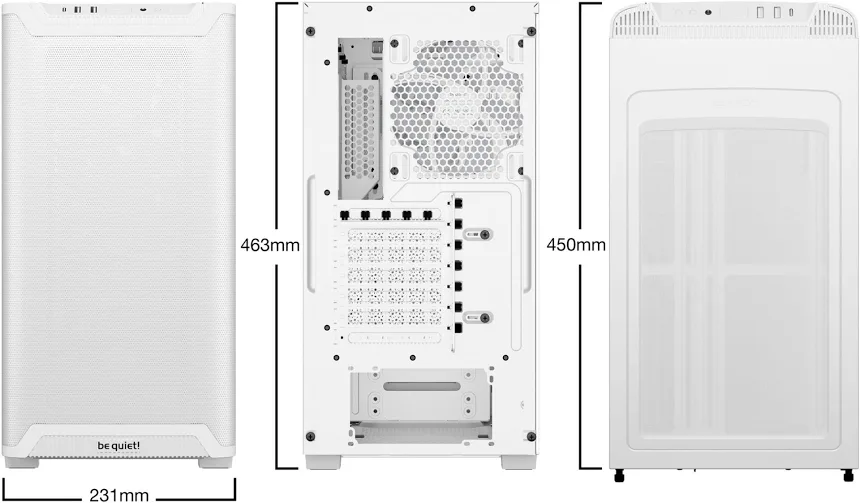 be quiet! Pure Base 501 LX ATX White - vue 3