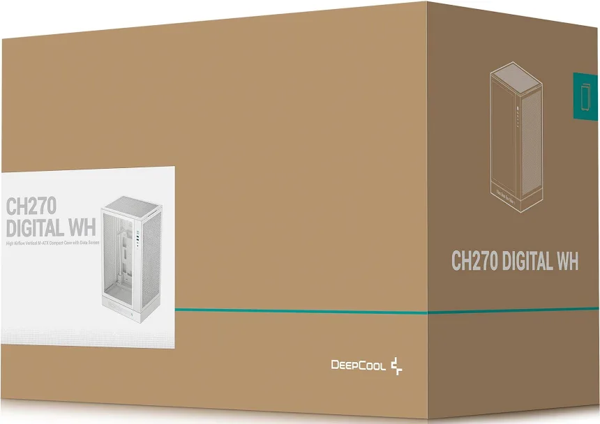 Deepcool CH270 Digital mATX White - vue 5