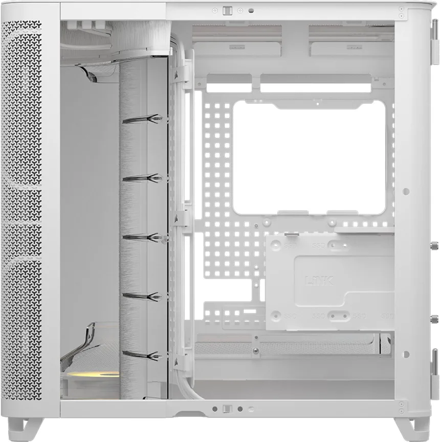 Corsair AIR 5400 RS-R ATX RGB White - vue 5