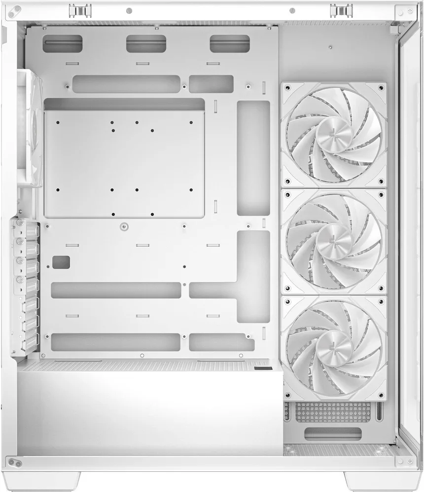 DeepCool CG580 4F ATX RGB White - vue 3