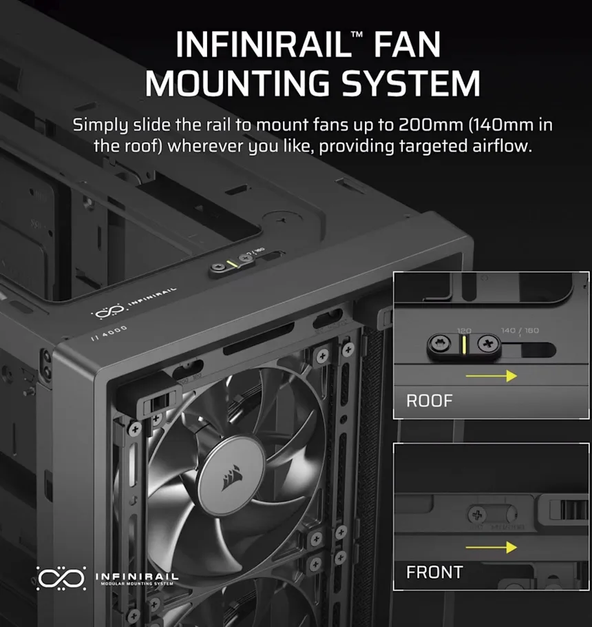 Corsair FRAME 4000D RS ATX - vue 5