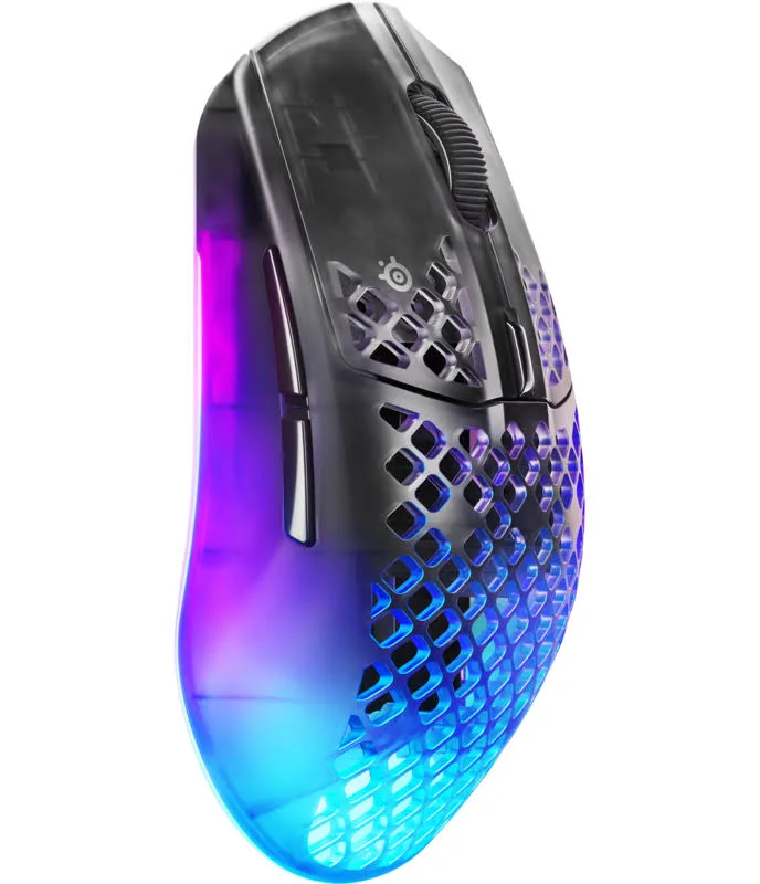SteelSeries Aerox 3 Wireless Gen 2 Noir Transparent - vue 1