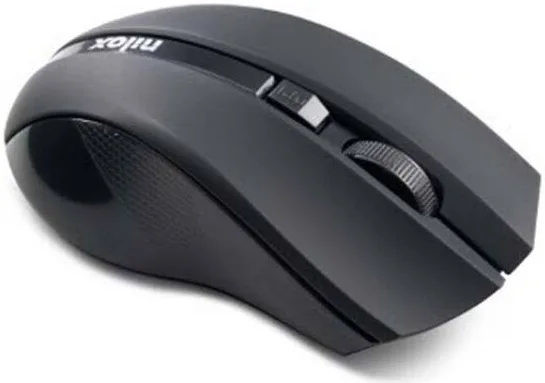 NILOX Souris optique sans fil ambidextre 1600DPI Noire - vue 4