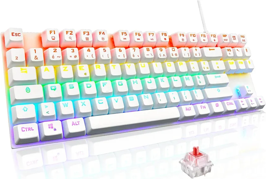 The G-Lab Keyz Mercury TKL Blanc - vue 1
