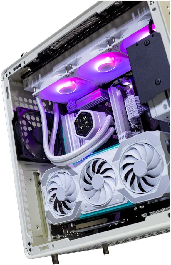 Cooler Master MasterLiquid Core Nex Digital 240 ARGB Blanc - vue 3
