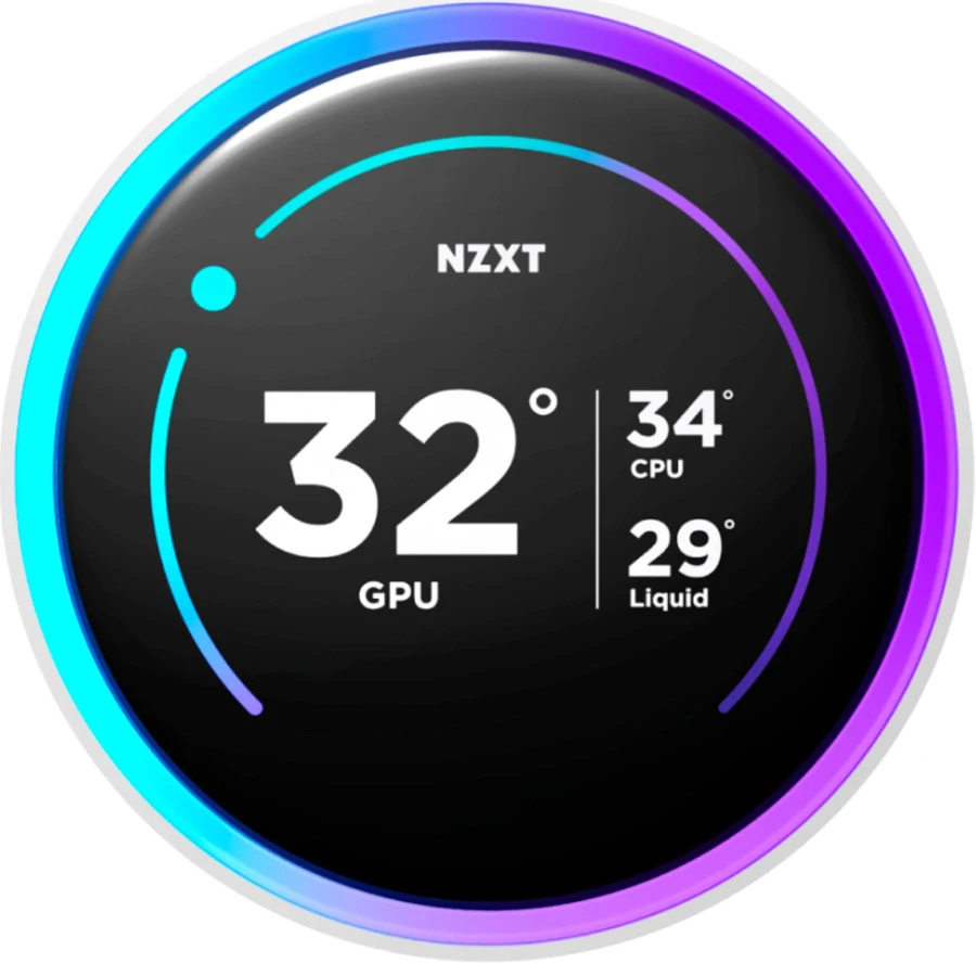NZXT Kraken Elite 240 RGB Blanc - vue 3