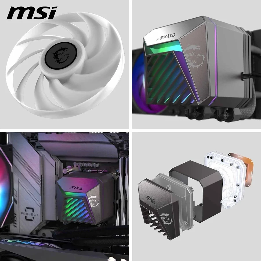 MSI MAG CORELIQUID A15 240mm Noir - vue 5
